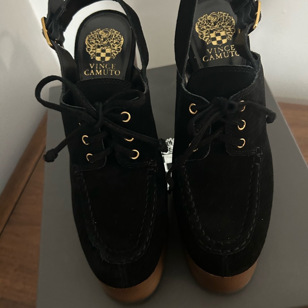 Vince Camuto Black Platform Heels